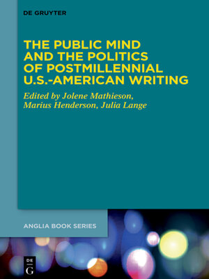 cover image of The Public Mind and the Politics of Postmillennial U.S.-American Writing